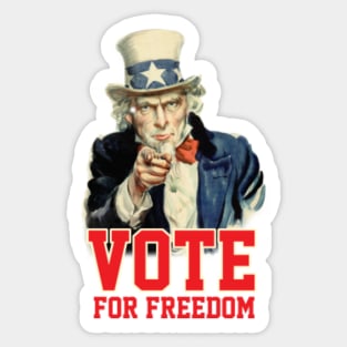 Vote For Freedom Sticker